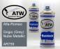 Preview: Alfa-Romeo, Grigio (Grey) Nube Metallic, AR759: 400ml Sprühdose + 400ml Klarlack - Set, von ATW Autoteile West.